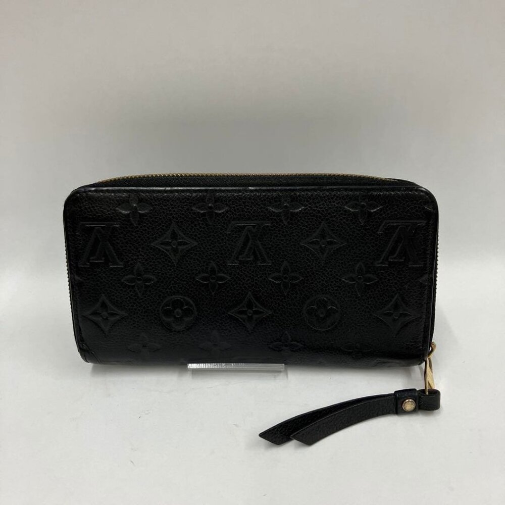 Authentic Louis Vuitton Monogram Empreinte Leather Zippy Long Wallet Black - Picture 8 of 15